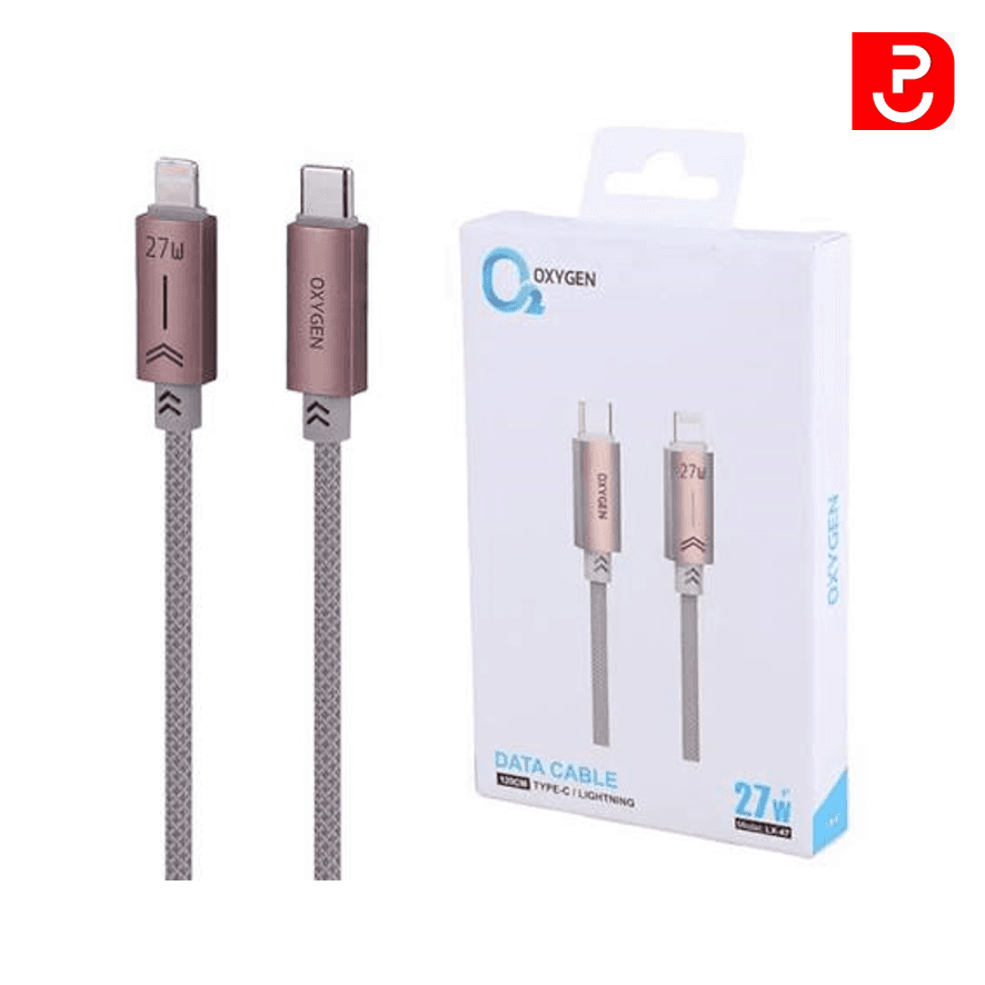 کابل تایپ سی – لایتینینگ فست شارژ اکسیژن 27W مدل LX-47 اورجینال