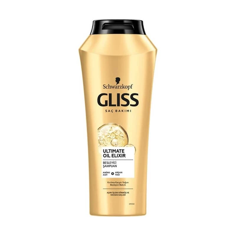 شامپو ترمیم و تقویت کننده مو گلیس Gliss مدل Ultimate Oil Elixir با حجم ۵۰۰ میل