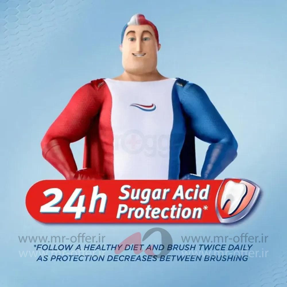 خمیر دندان آکوافرش Triple Protection حفاظت سه‌گانه حجم 100 میل — تصویر ۴