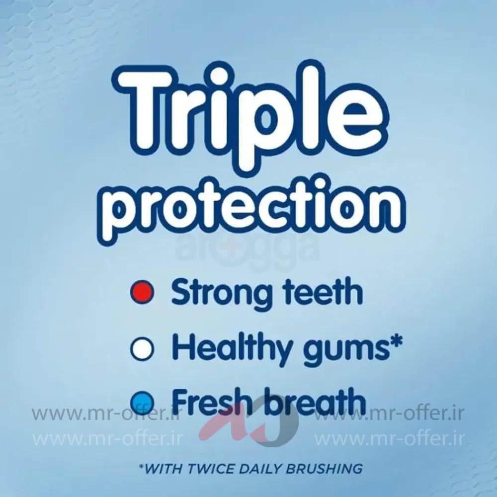 خمیر دندان آکوافرش Triple Protection حفاظت سه‌گانه حجم 100 میل — تصویر ۵