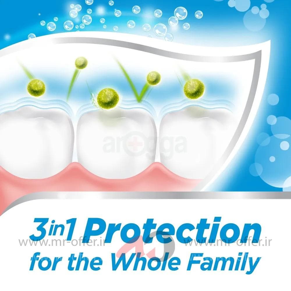 خمیر دندان آکوافرش Triple Protection حفاظت سه‌گانه حجم 100 میل — تصویر ۶
