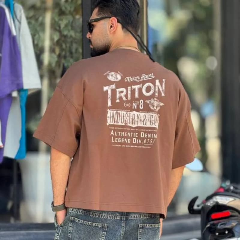 تیشرت باکسی مردانه TRITON کد TS-12 — تصویر ۷