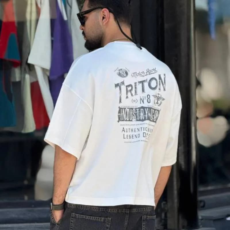 تیشرت باکسی مردانه TRITON کد TS-12 — تصویر ۴