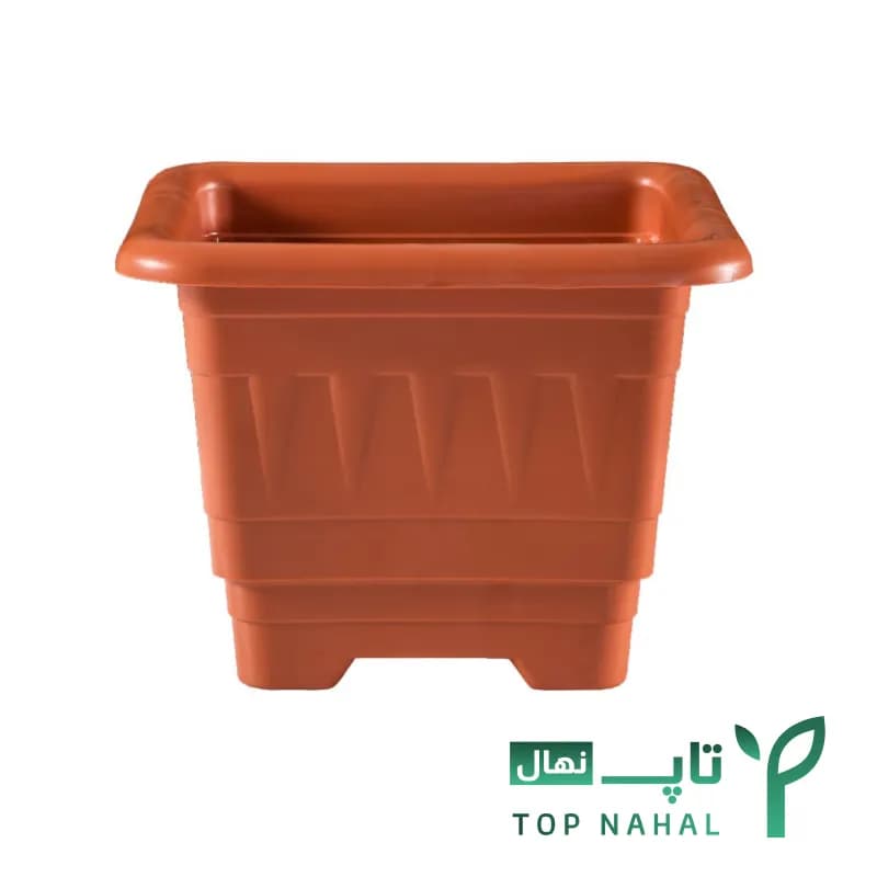 گلدان چهارگوش پلاستیکی (پلیمری) کاملیا