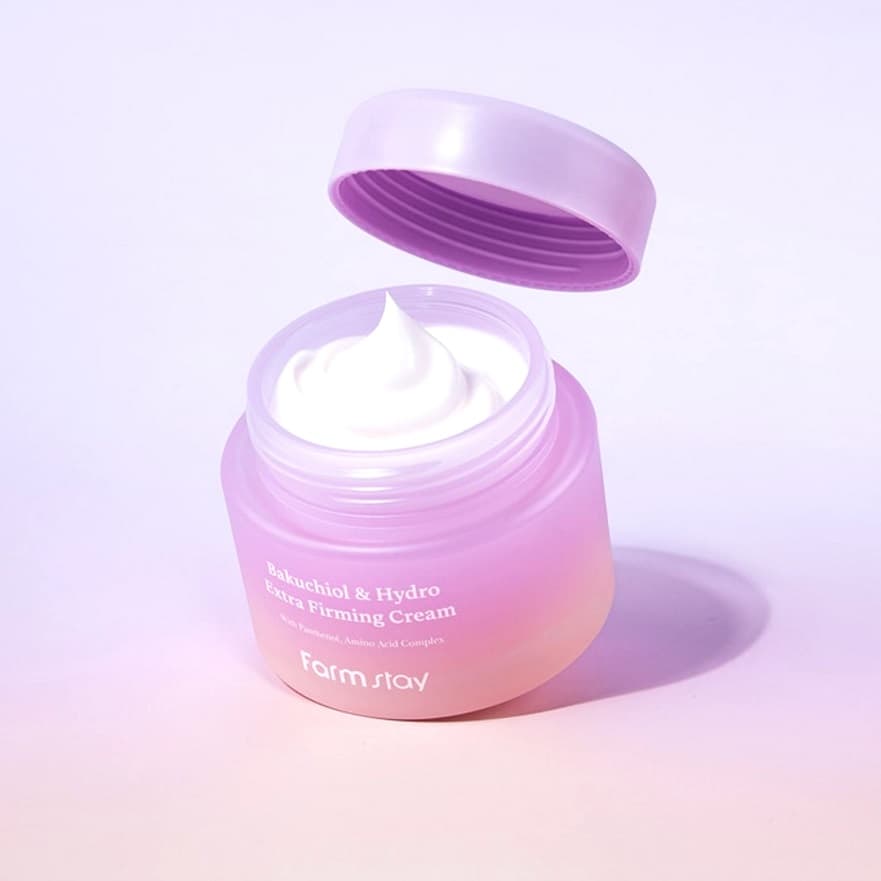 کرم سفت کننده قوی باکوچیول و هیدرو اکسترا فارم استی [Farmstay] Bakuchiol & Hydro Extra Firming Cream 100ml — تصویر ۲