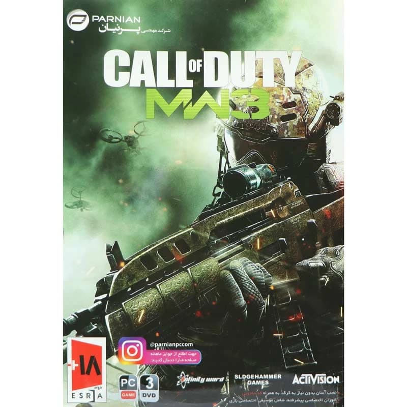 بازی Call of Duty Modern Warfare 3 پرنیان 3DVD برای PC