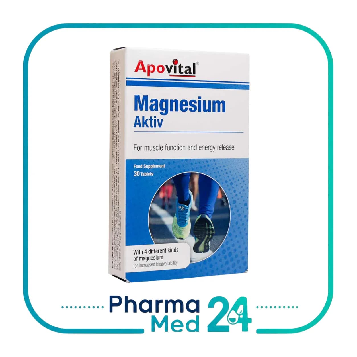 قرص منیزیم اکتیو 30 عددی (آپوویتال)
