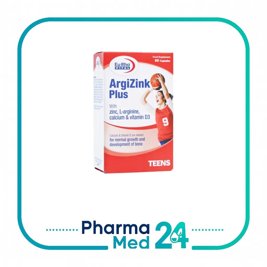 کپسول آرژی زینک پلاس 60 عددی (یوروویتال) — تصویر ۲