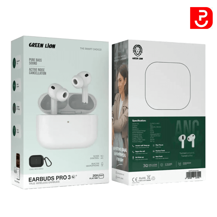 ایرپاد بی سیم گرین لاین مدل Earbuds Pro 3(پرداخت قسطی)