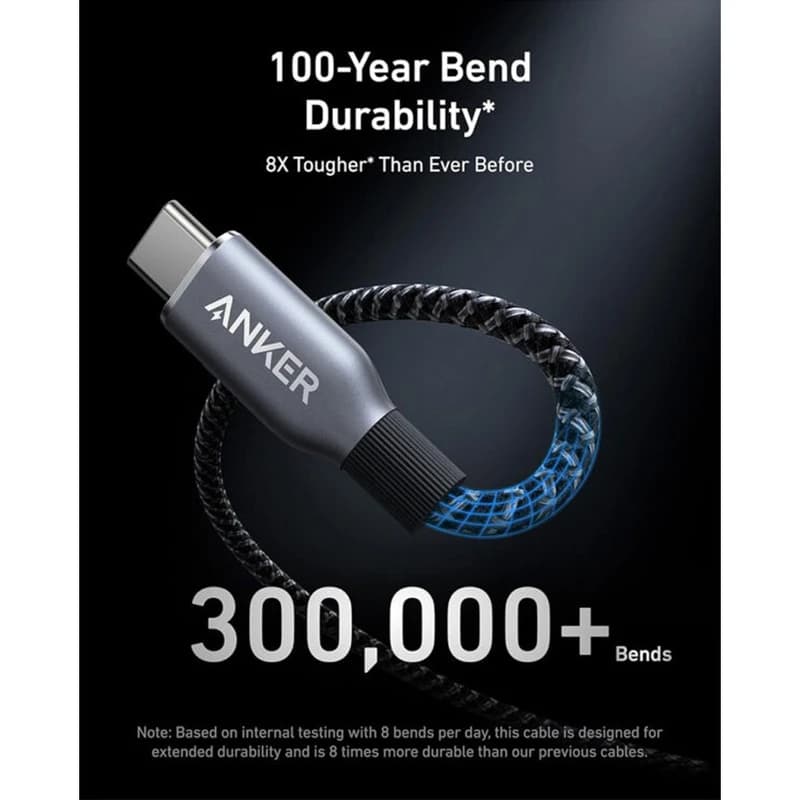 کابل 0.9 متری دو سر USB-C انکر مدل Prime A88E2 — تصویر ۵