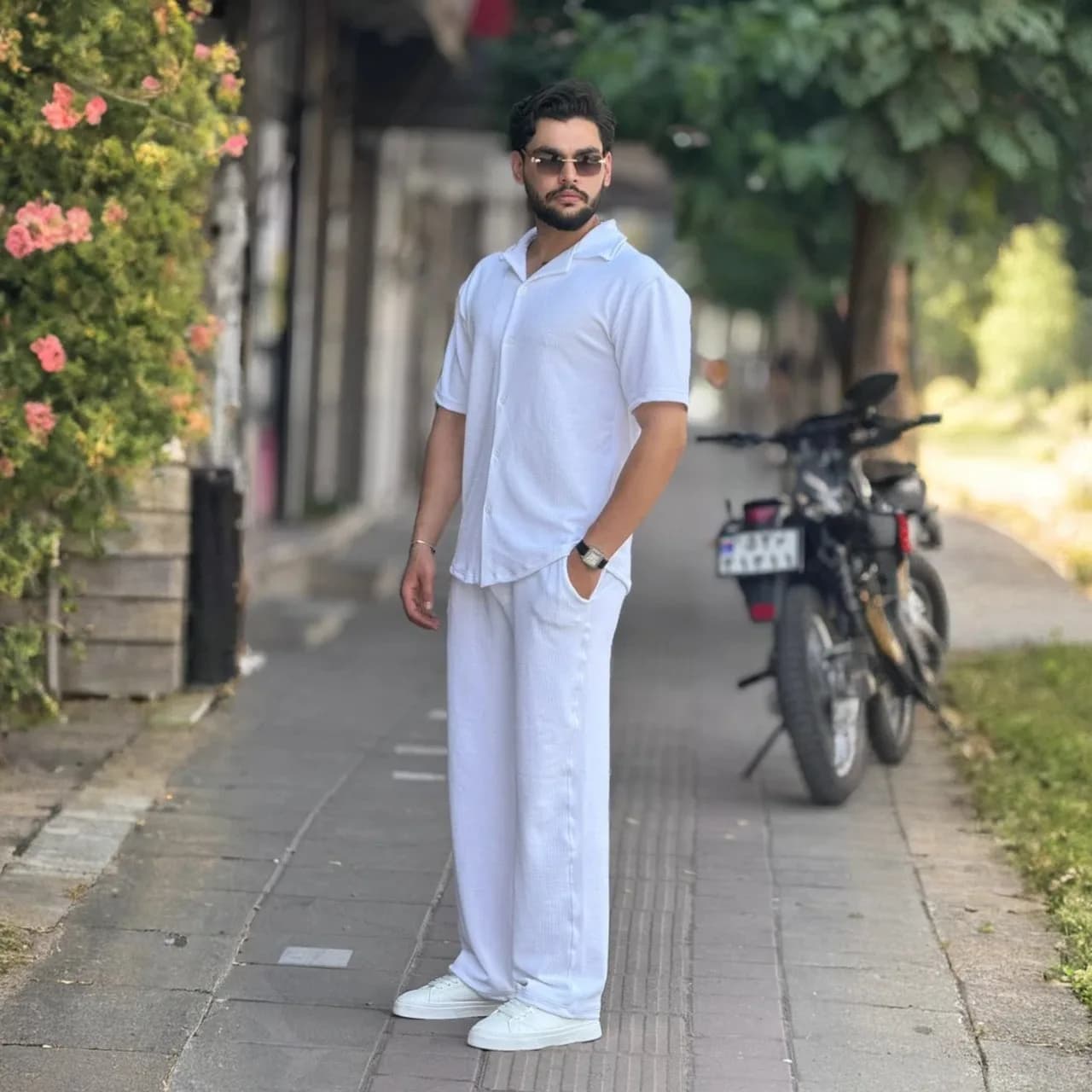 ست پیراهن و شلوار کبریتی SH-03