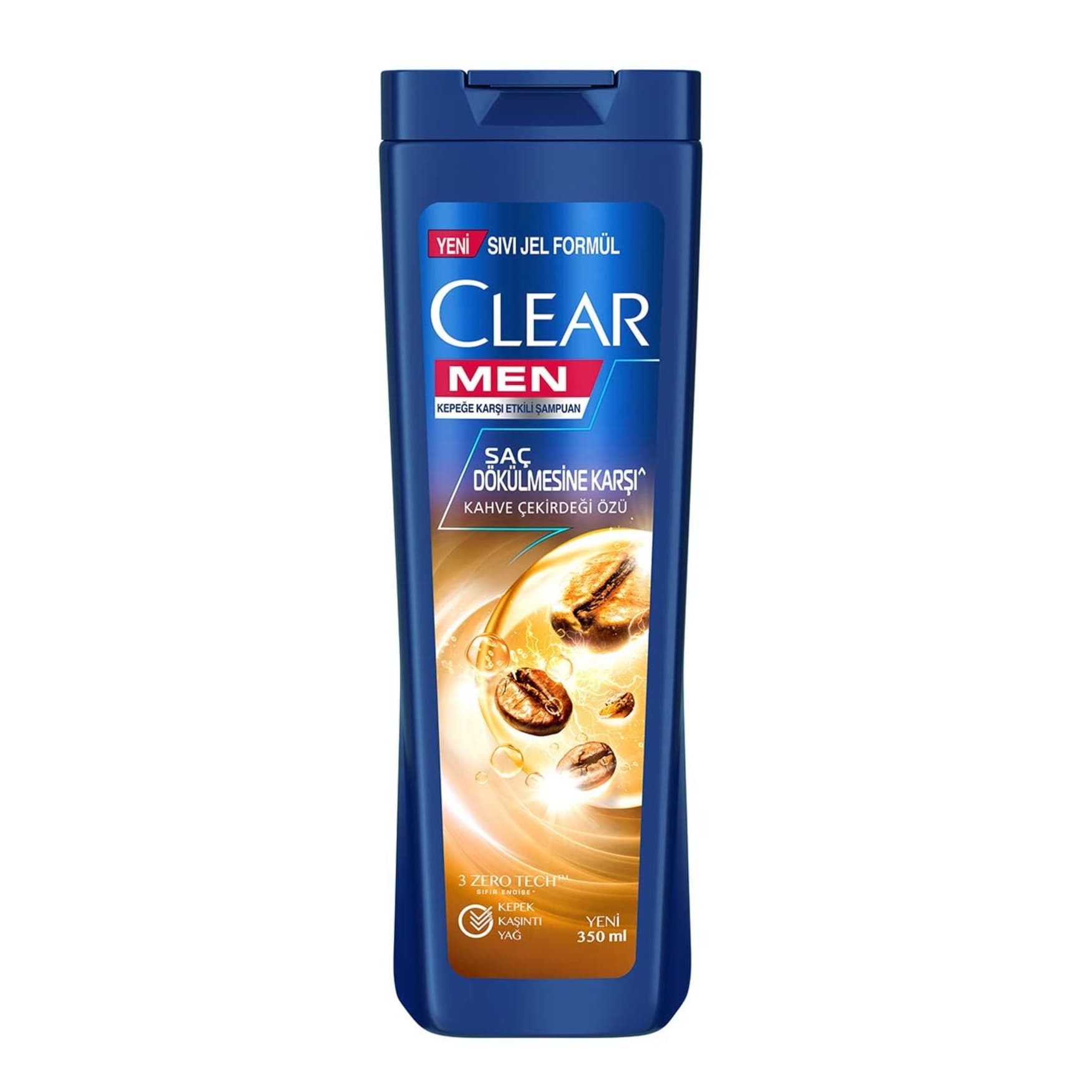 شامپو ضدشوره و ضد ریزش کلییر مردانه clear مدل sac dokulmasine karsiti با حجم ۳۵۰ میل