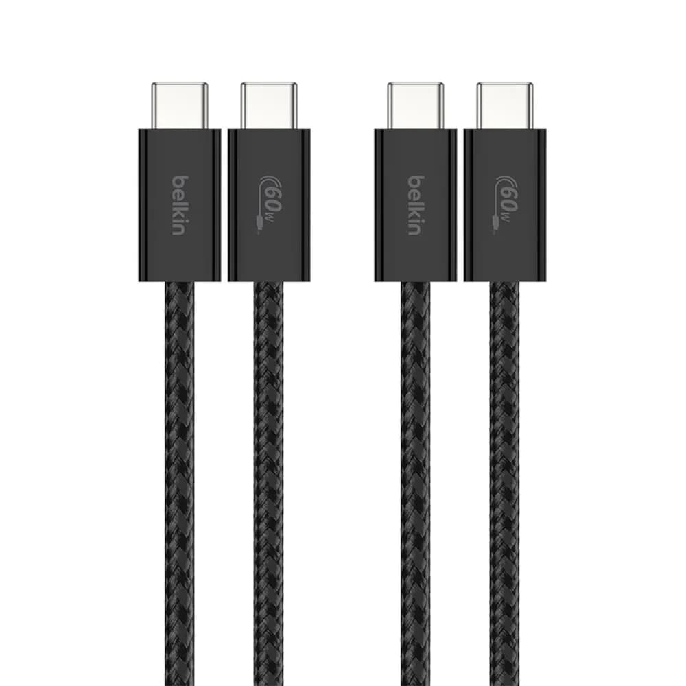کابل 60 وات دو سر USB-C بلکین پک دو عددی مدل Boost charge