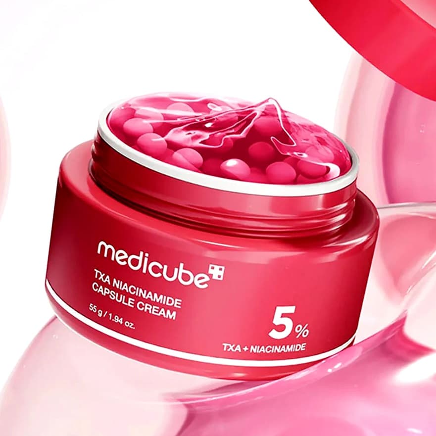 کرم کپسولی ترانگزامیک اسید و نیاسینامید مدی کیوب Medicube TXA Niacinamide Capsule Cream — تصویر ۳