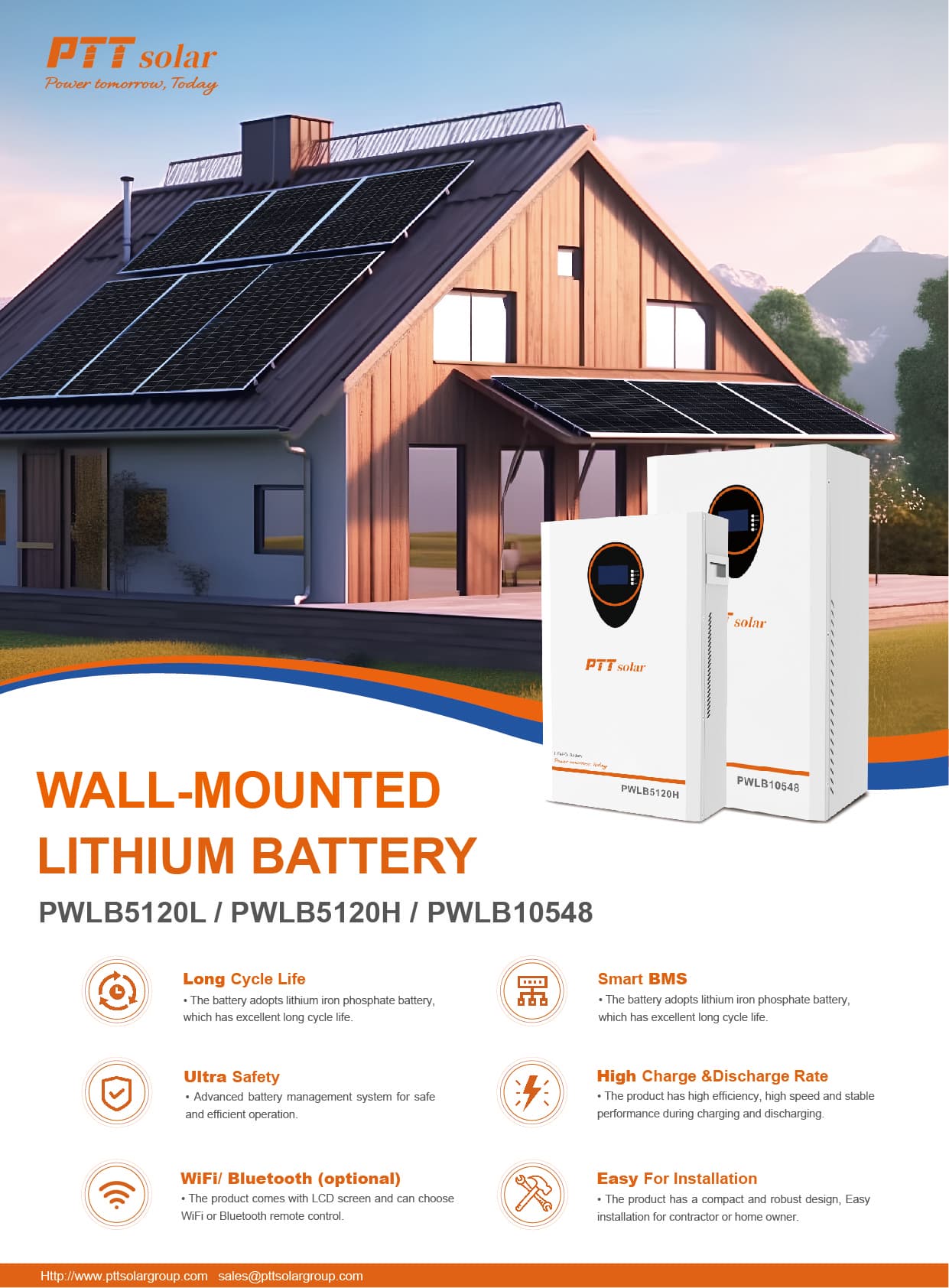 باتری لیتیومی PTT مدل PWLB5120L ظرفیت 5.12 کیلووات — تصویر ۴