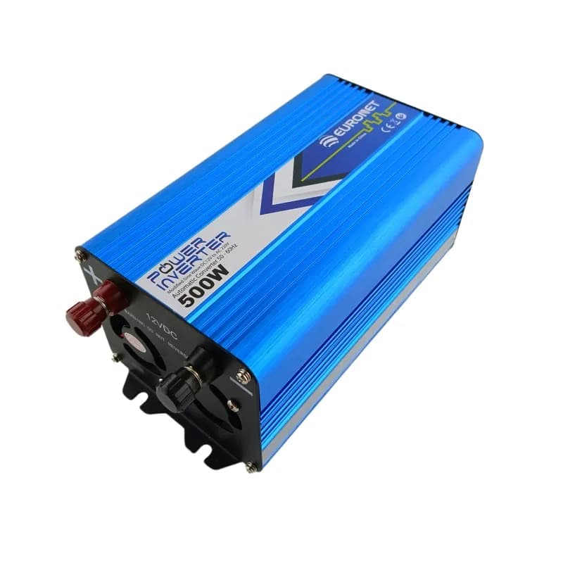 اینورتر مبدل برق خودرو 12 ولت 500 وات یورونت Euronet-500W — تصویر ۳