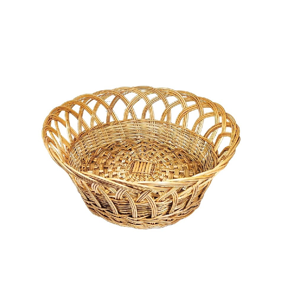سبد میوه حصیربافی گرد قطر 35 سانت