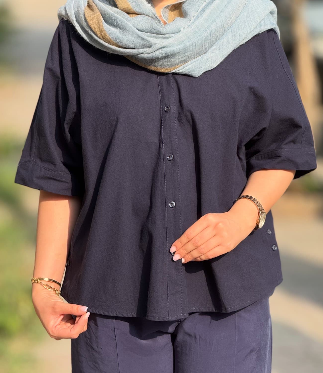 شومیز باکسی لینن — تصویر ۱۲