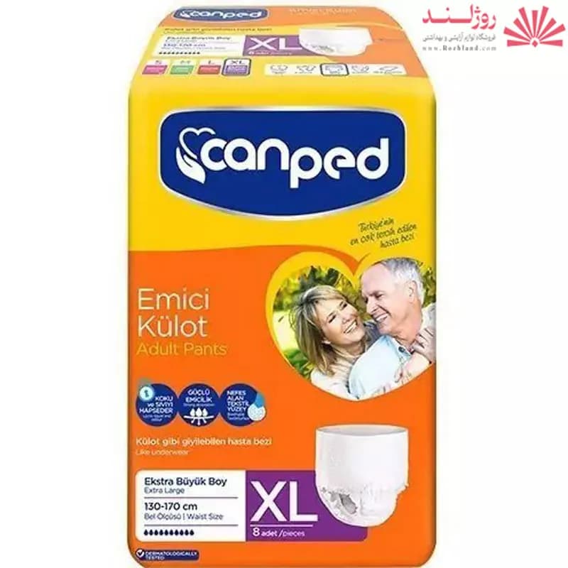 پوشک بزرگسال شورتی جان پد سایز Extra Large تعداد 8عددی