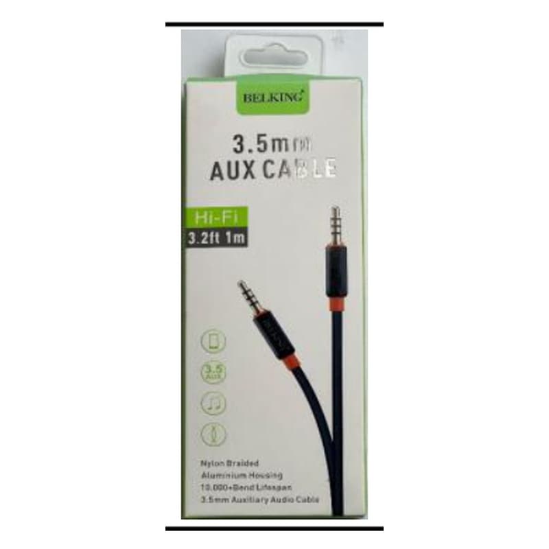 کابل AUX برند Belking طول 1m