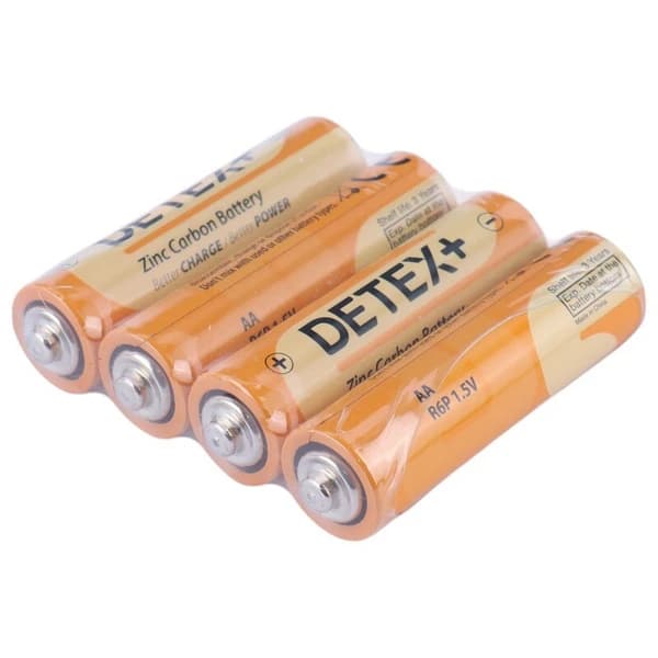 باتری قلمی دیتکس پلاس Zinc Carbon R6P بسته 4 عددی | Detex Plus AA R6P — تصویر ۲