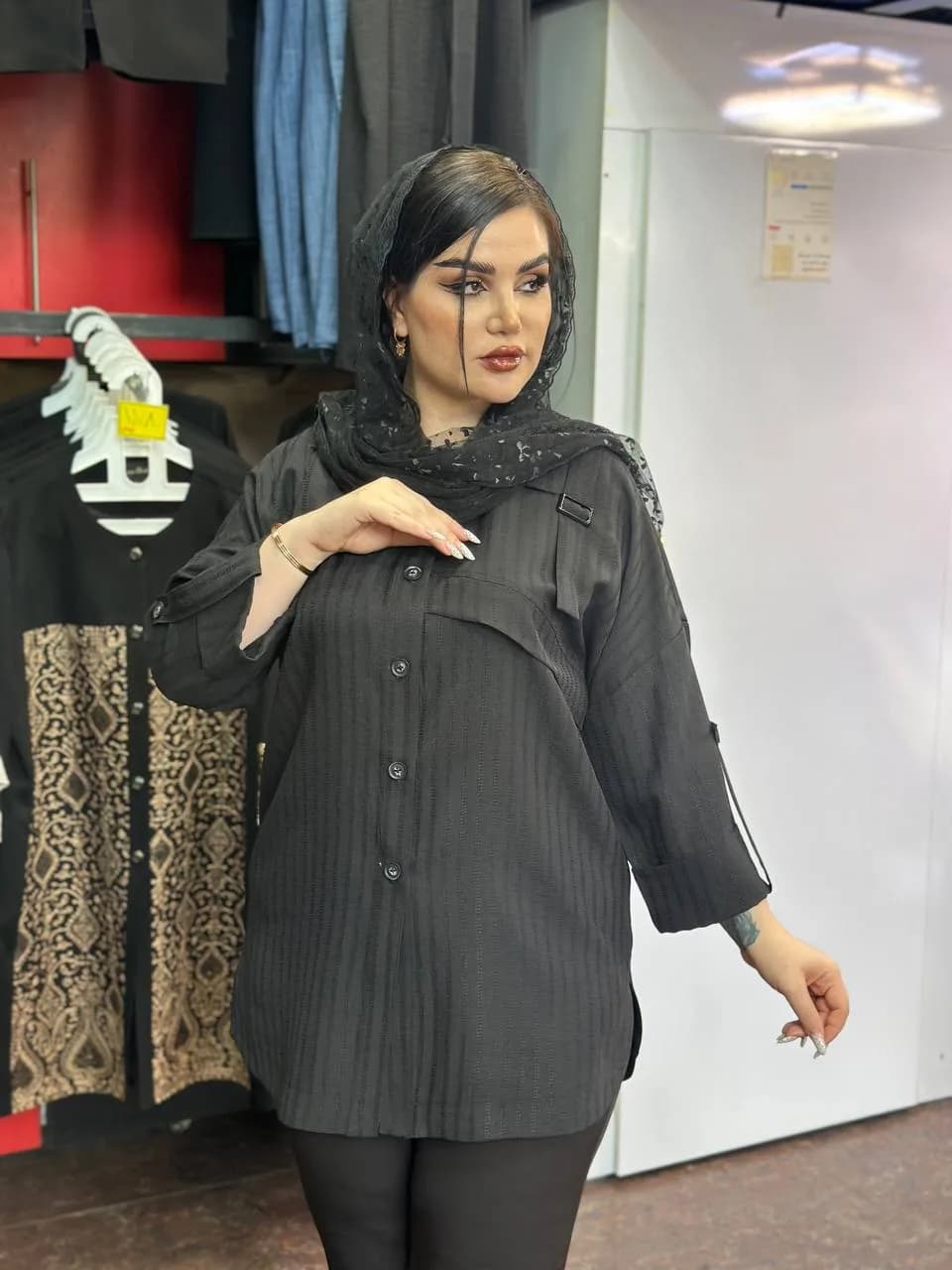 مانتو شومیزی قد ۸۲
