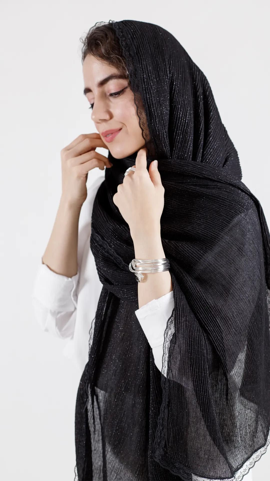 شال لمه لبه دانتل — تصویر ۳