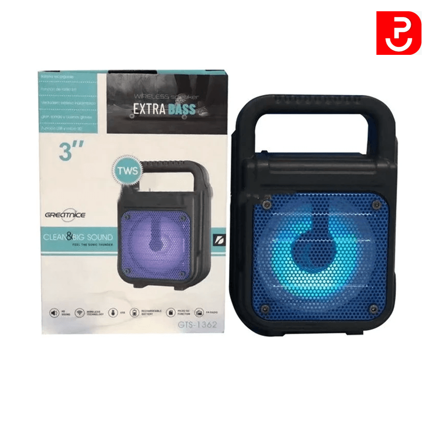 اسپیکر گریت نایس GTS 1362 با چراغ LED — تصویر ۲