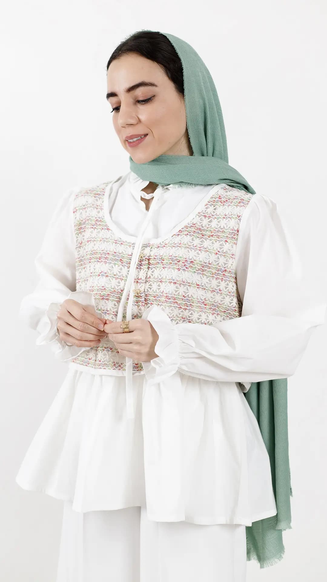 شومیز قلاب بافی
