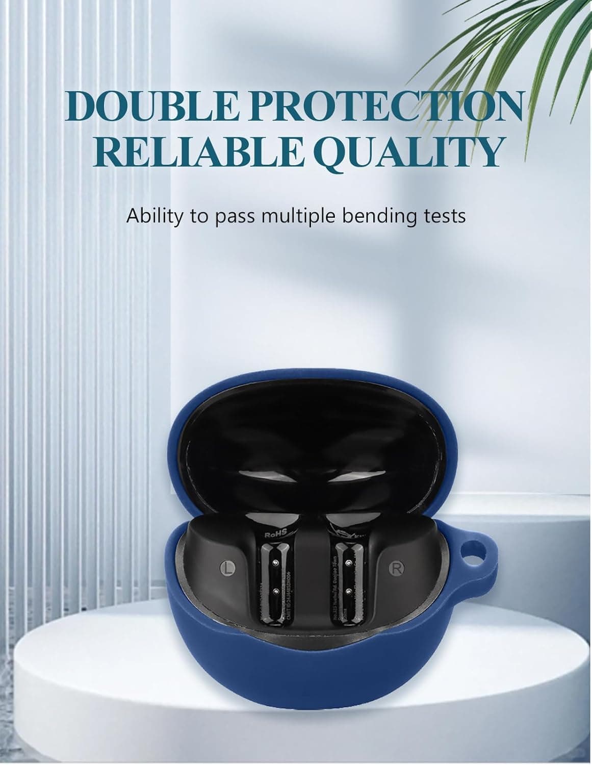کاور محافظ سیلیکونی هدفون بلوتوثی QCY مدل Ailybuds Clear — تصویر ۳