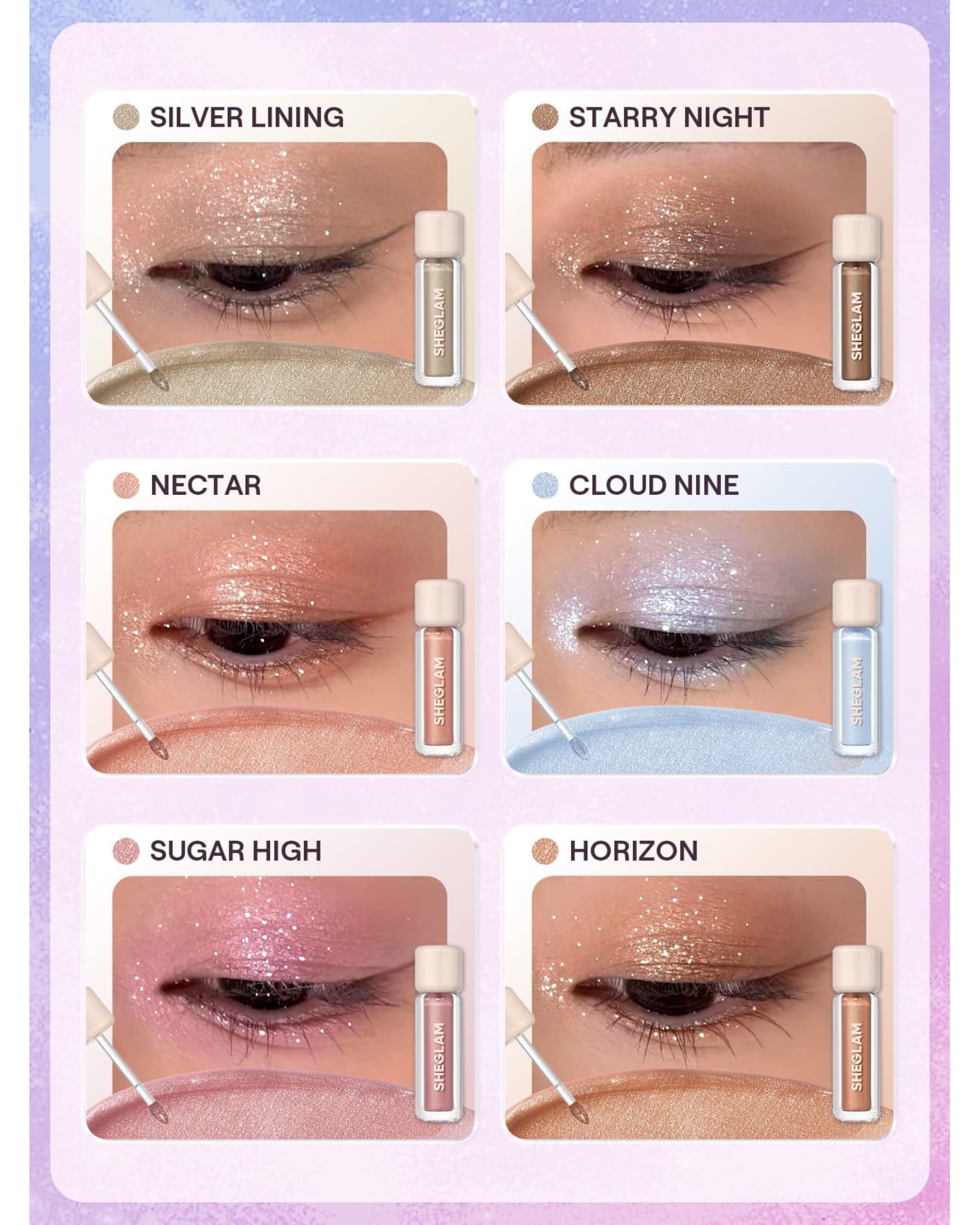 سایه چشم مایع دوپ شیگلم | SGSHEGLAM Airgloweye Tint | مسترکوالیتی — تصویر ۴