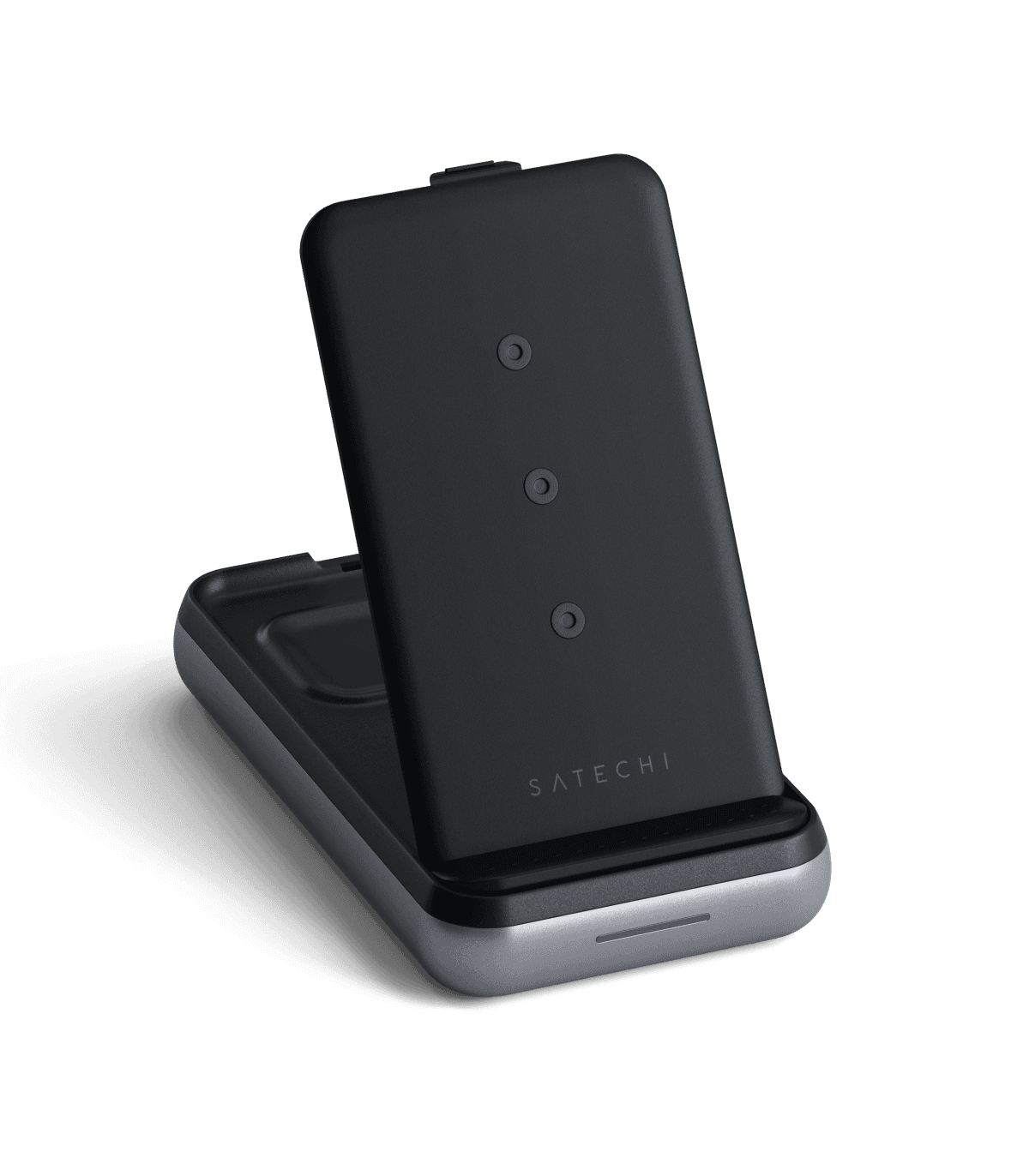 شارژر رومیزی 10 هزار میلی آمپر ساتچی مدل DUO WIRELESS CHARGER STAND — تصویر ۴