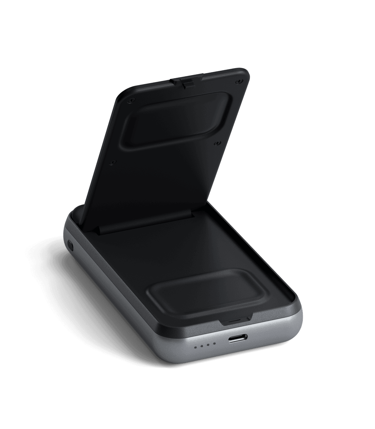 شارژر رومیزی 10 هزار میلی آمپر ساتچی مدل DUO WIRELESS CHARGER STAND — تصویر ۳