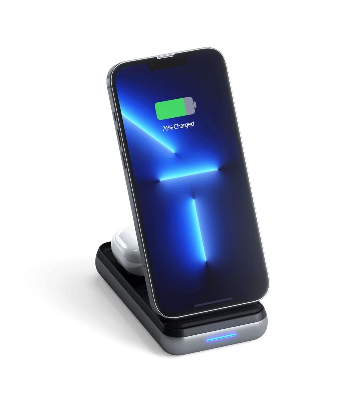 شارژر رومیزی 10 هزار میلی آمپر ساتچی مدل DUO WIRELESS CHARGER STAND