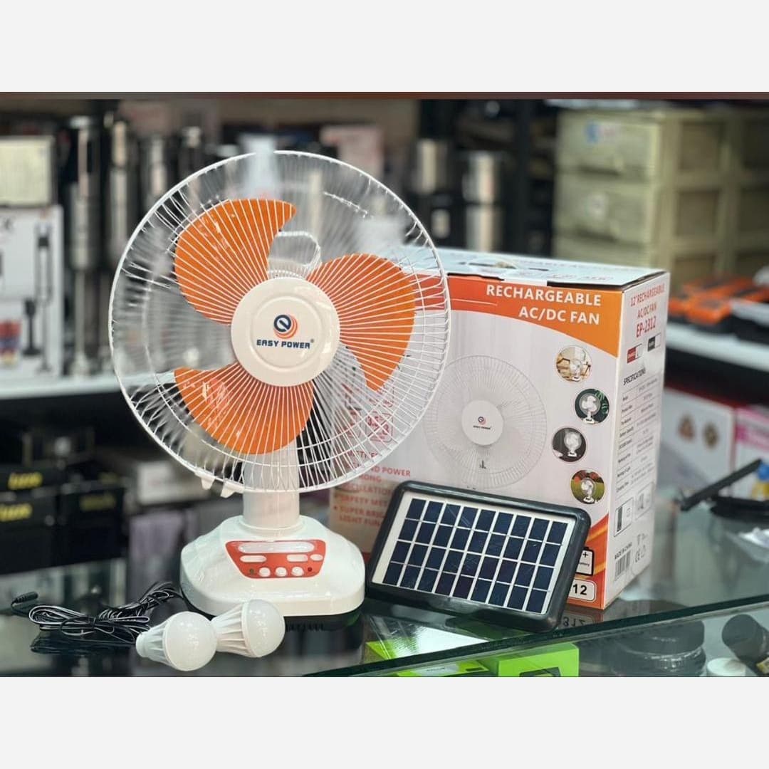 پنکه شارژی خورشیدی Easy Power مدل EP-2312