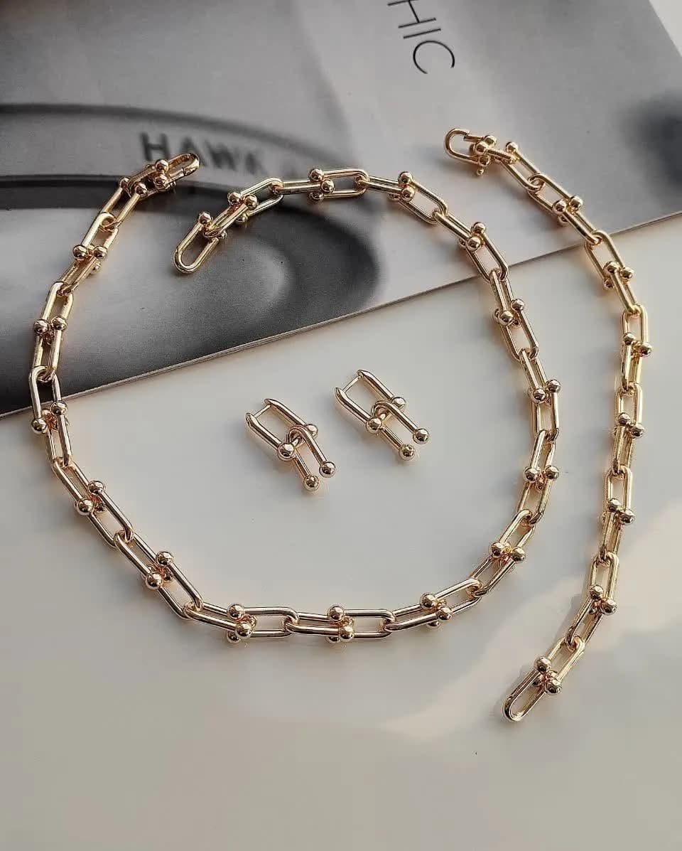 سرویس زنانه تیفانی TIFFANY اصل با قفل اورجینال کد 10376 — تصویر ۲