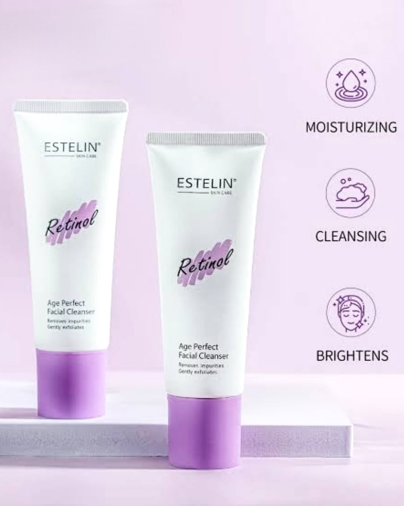 شوینده رتینول استلین-Estelin Retinol-120g — تصویر ۳