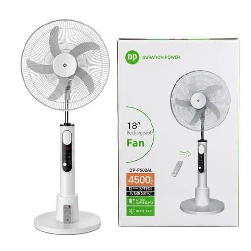 پنکه شارژی ایستاده 18 اینچ DP مدل DP-F502AL