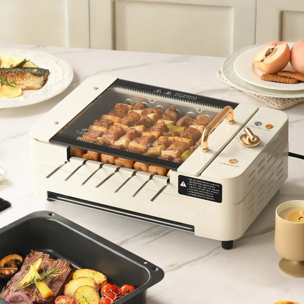 کباب پز برقی چند منظوره شیائومی مدل Xiaomi Liven Electric Barbecue Maker KL-J7900 — تصویر ۴