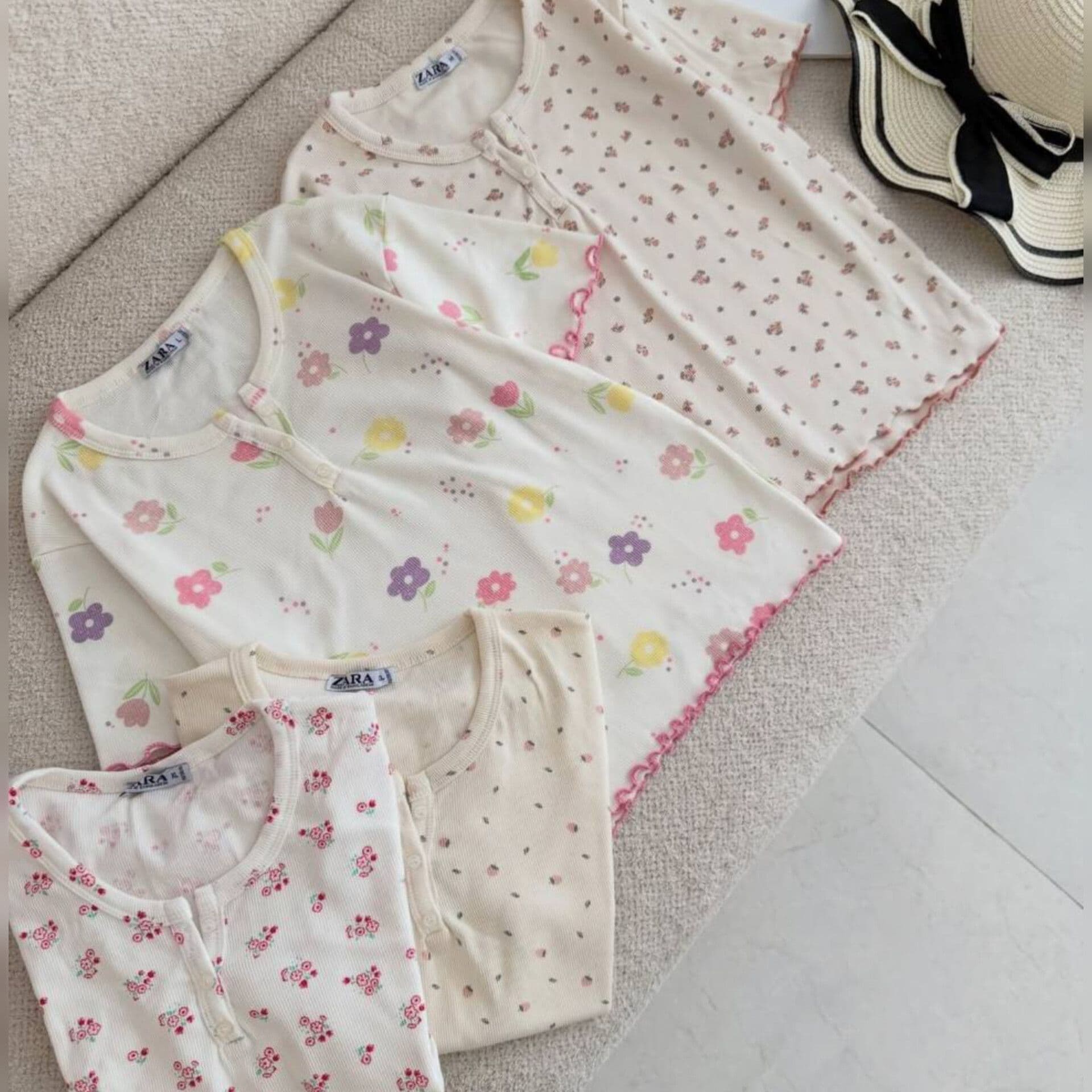 کراپ یقه سه دکمه پایین چین ZARA ( پک 6 عددی ) (کپی) — تصویر ۶