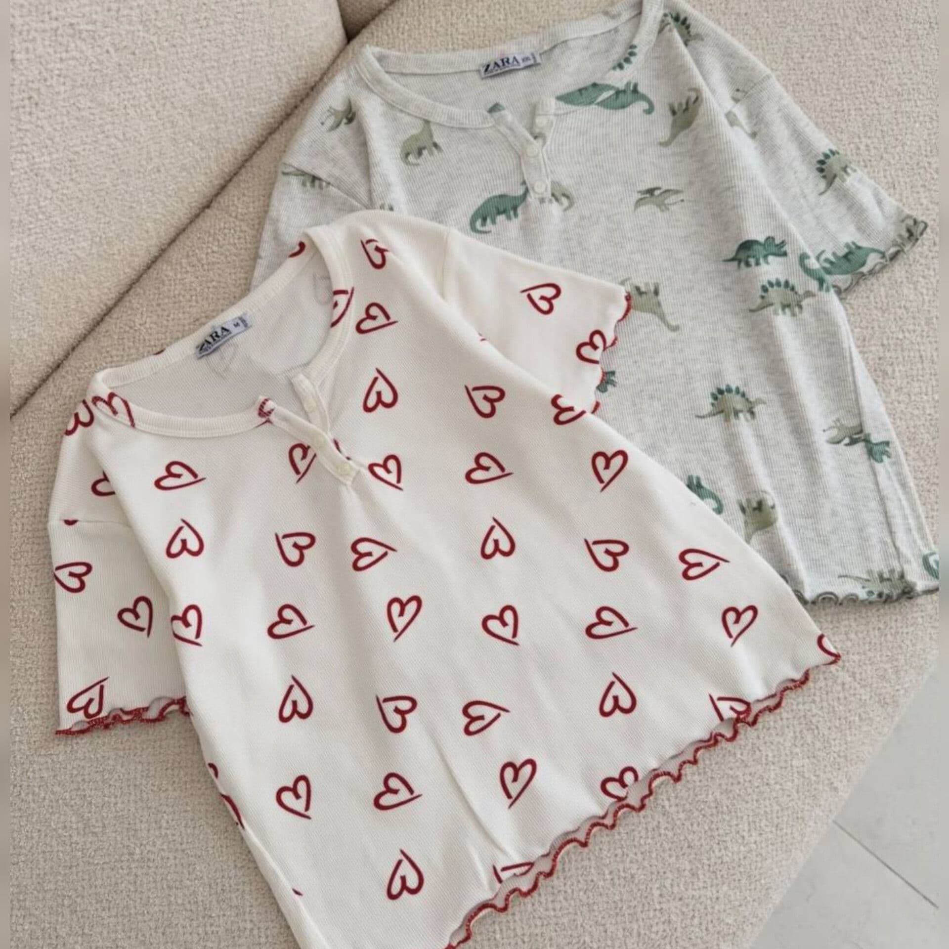 کراپ یقه سه دکمه پایین چین ZARA ( پک 6 عددی ) (کپی) — تصویر ۲