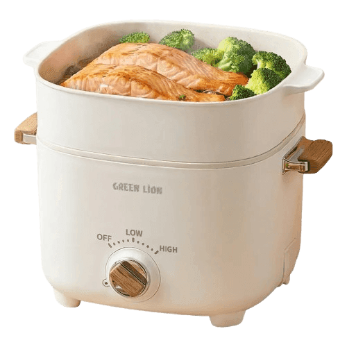 مولتی کوکر برقی گرین لاین Multi-Pot مدل GL-EC35 کد GNMLTPTECWH ظرفیت 2.5 لیتر و توان 1000 وات