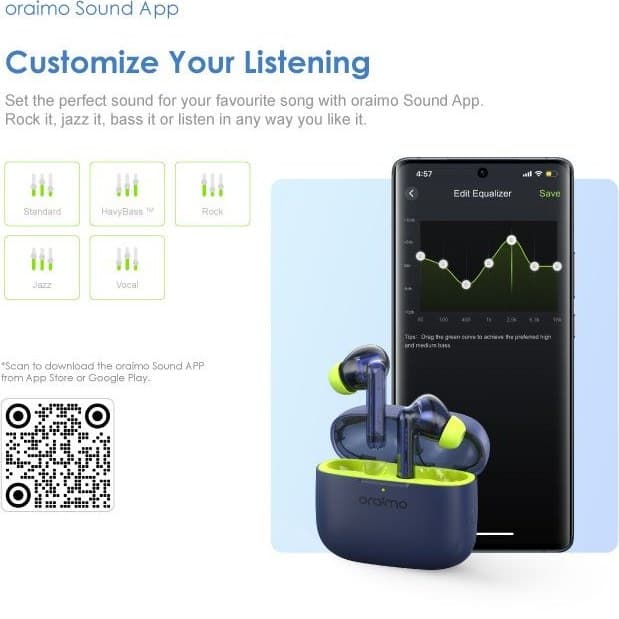 هدفون بلوتوثی Oraimo مدل Freepods Lite — تصویر ۴