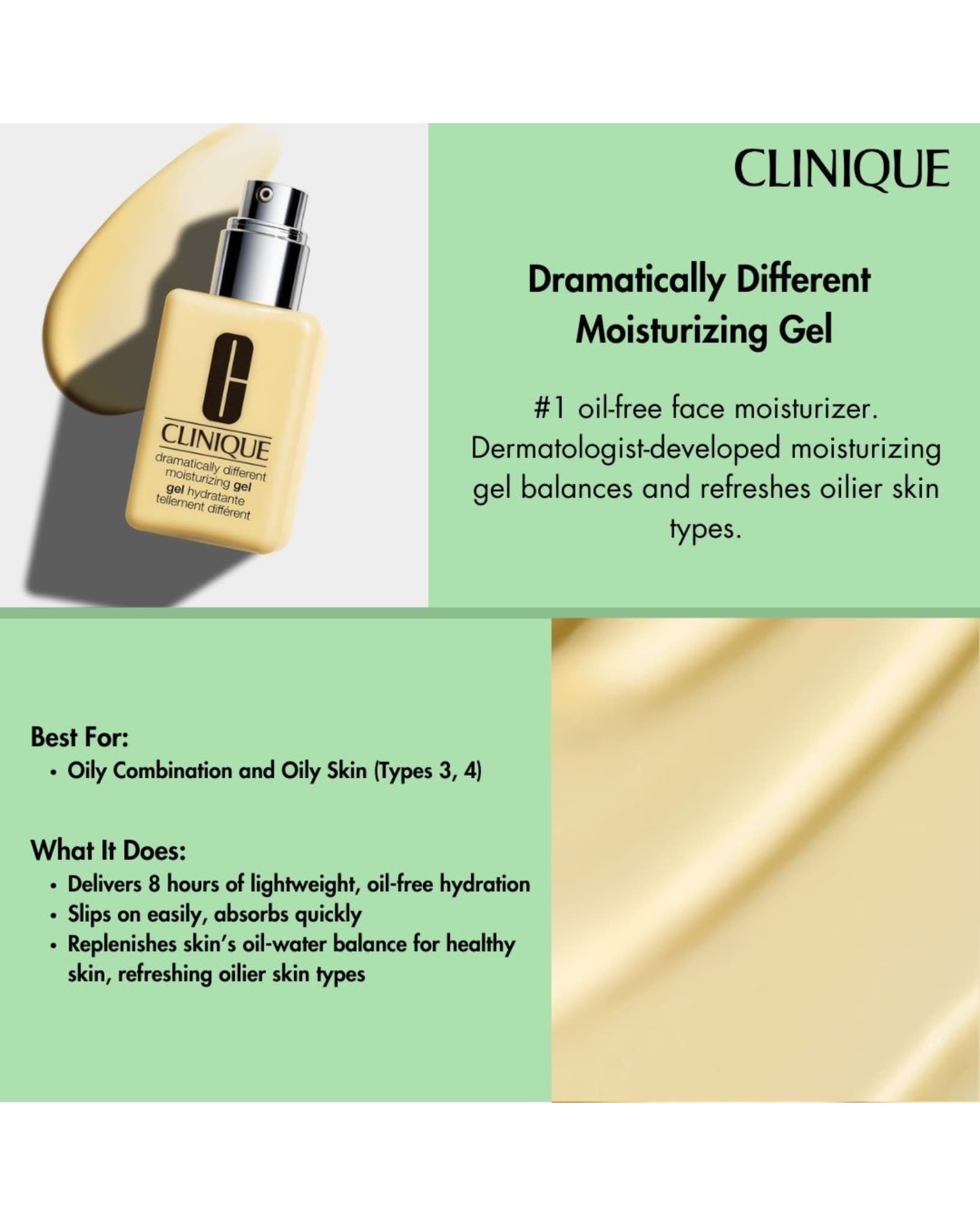 ژل آبرسان درماتیکالی کلینیک پوست چرب 125 میل-CLINIQUE Dramatically Gel 125ml — تصویر ۵