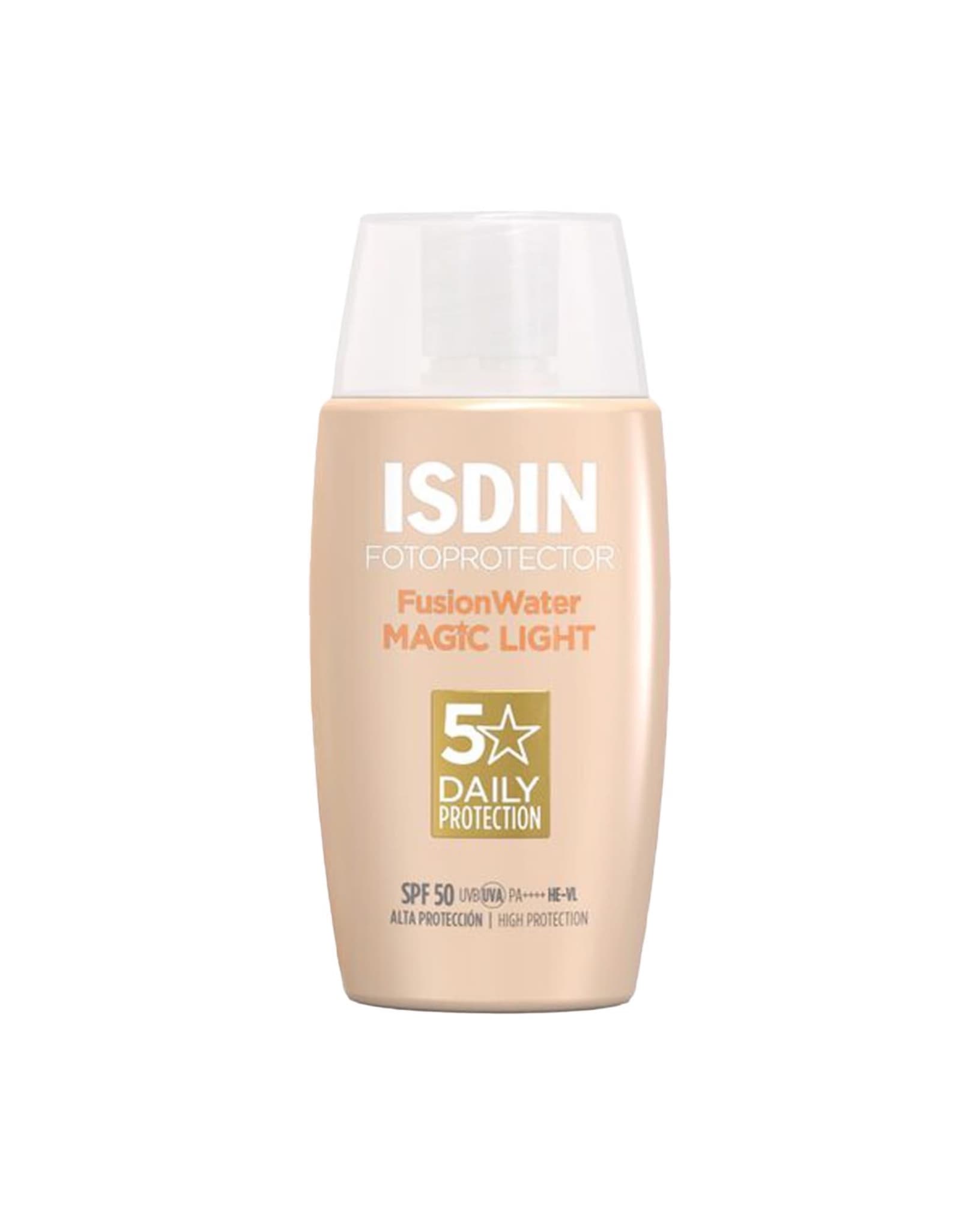 ضدآفتاب ایزدین مدل فیوژن واتر مجیک لایت (SPF50) 50 میل-ISDIN Fusion Water Magic Light SPF50 50ml