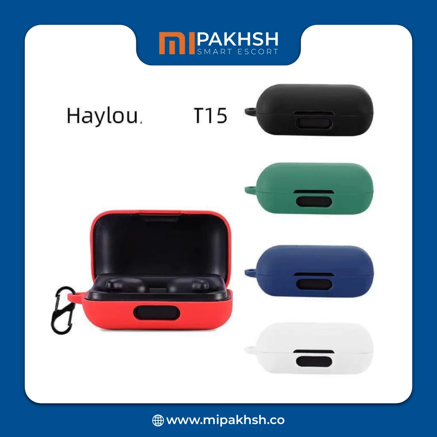 کاور محافظ سیلیکونی هدفون بلوتوث شیائومی مدل Haylou T15