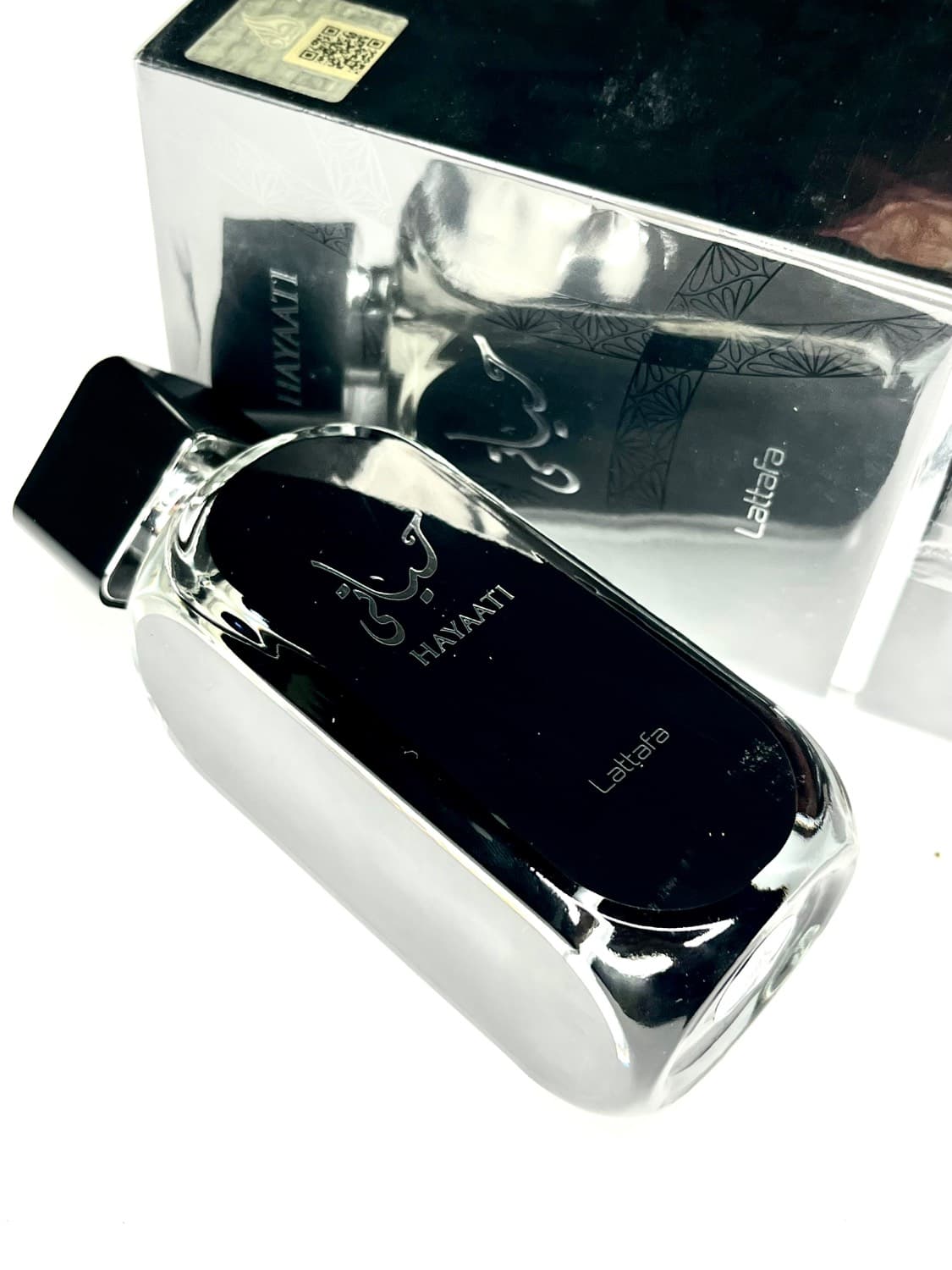 عطر ادکلن حیاتی مشکی لطافه 100 میل یونیسکس-Lattafa Hayaati Black — تصویر ۲