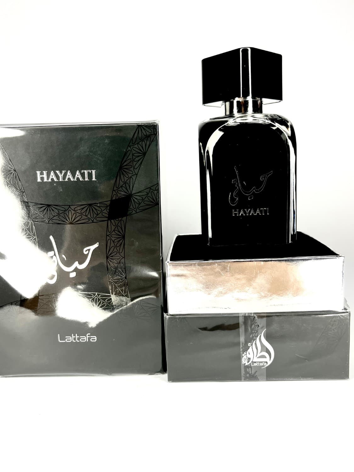 عطر ادکلن حیاتی مشکی لطافه 100 میل یونیسکس-Lattafa Hayaati Black — تصویر ۳