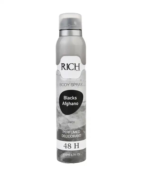 اسپری بدن مردانه Rich مدل BLACKS AFGHANO