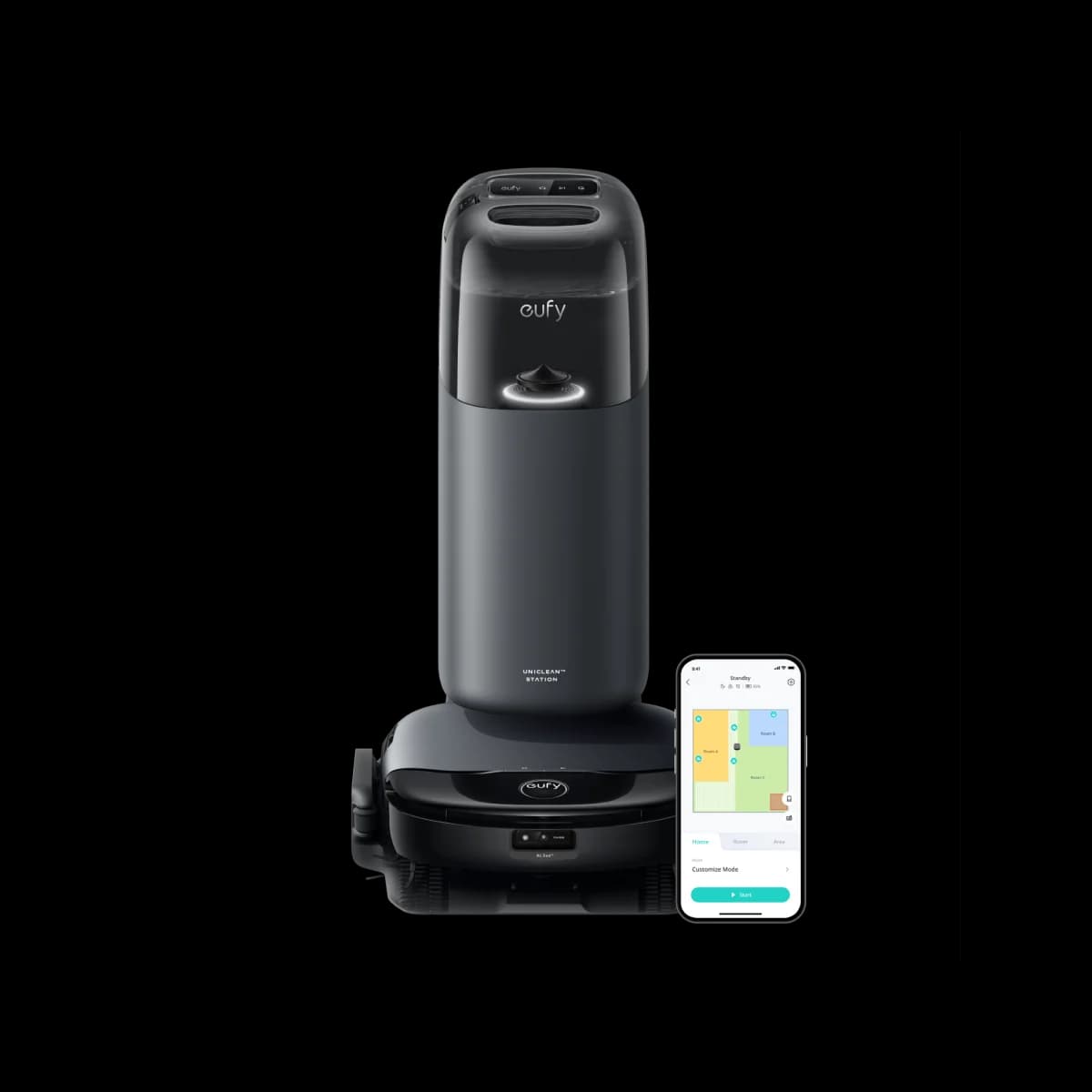 جارو رباتیک ⁦eufy Omni S1⁩ مدل ⁦T2071G11⁩ با مکش ۸۰۰۰ پاسکال و ایستگاه هوشمند